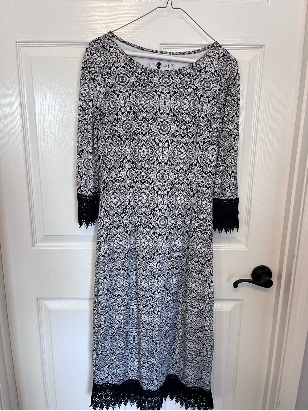 Dainty Jewells Black and White Dress